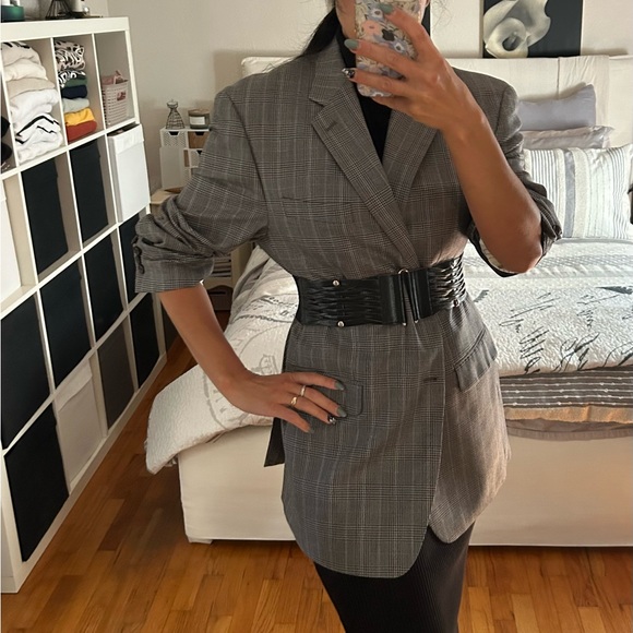 Chaps silk and wool plaid blazer - Picture 6 of 9